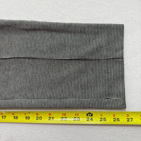 Croft & Barrow Women's Stretch Houndstooth Pintuck Black/White Ankle Pants Small - Picture 10 of 10